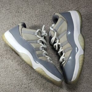 Gray and White Sneakers